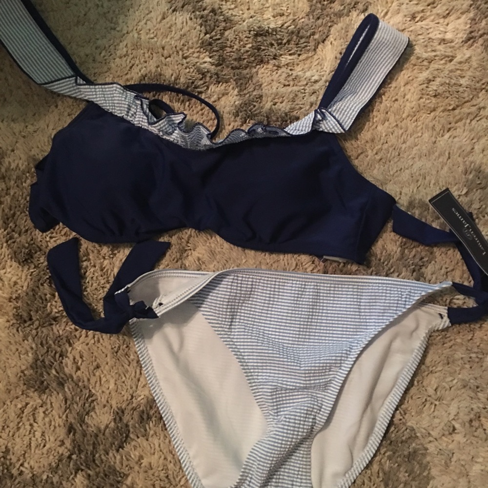 Lauren James Seersucker Swimsuit